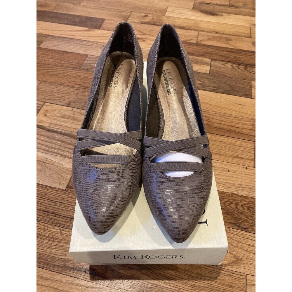 Kim Rogers Olissa Women's Faux Snakeskin Pumps Low Heel 6.5 M - Picture 2 of 7